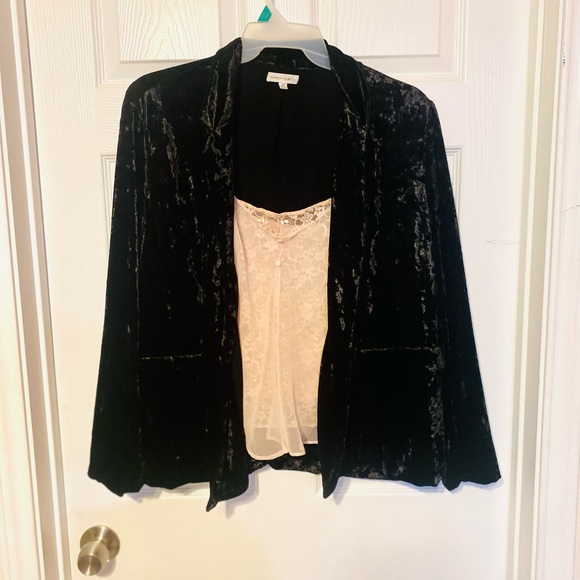 Vintage Delicates brand Blush lace Sheer Babydoll Slip Top L - Picture 7 of 7